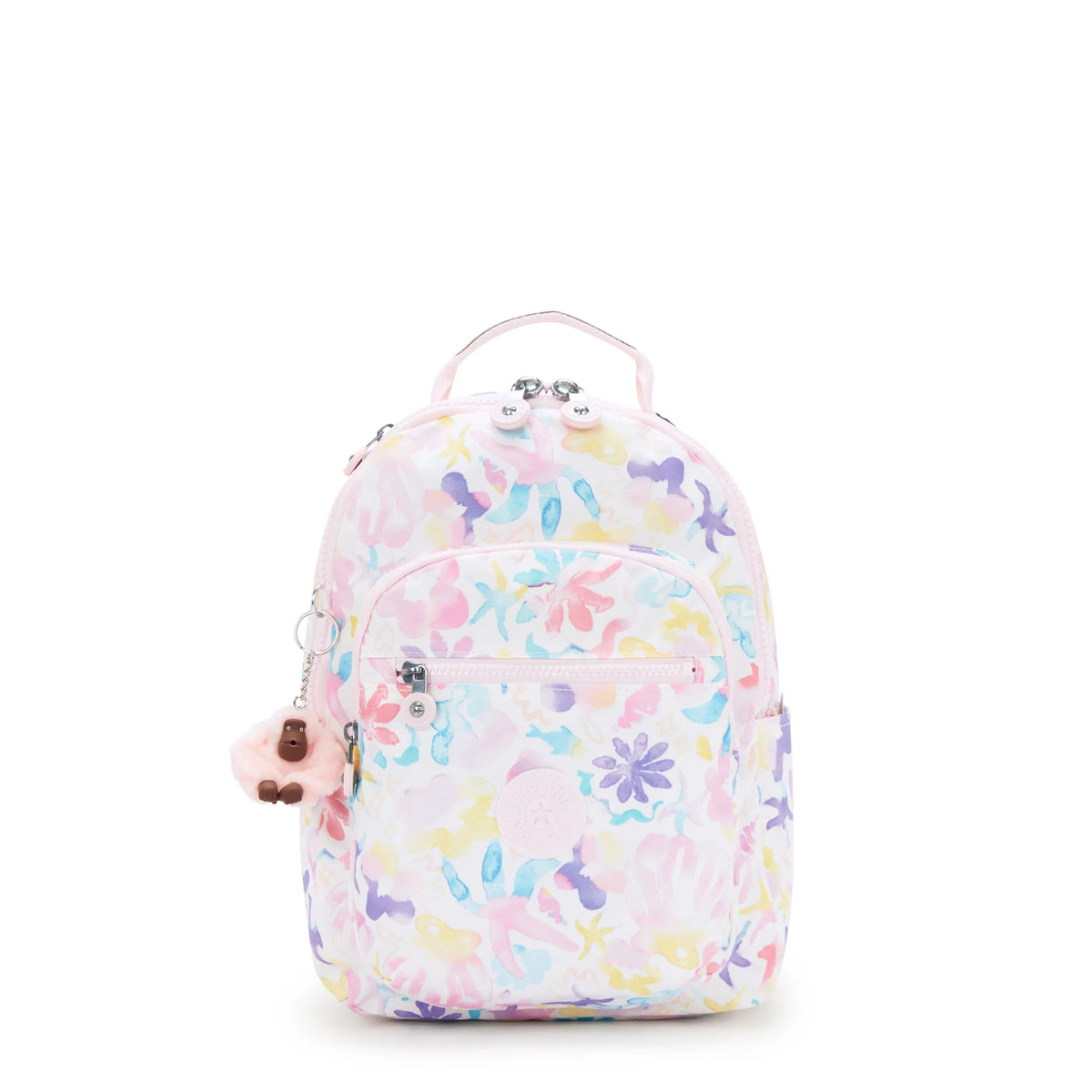 Seoul Small Printed Tablet Backpack Aqua Sea - 1