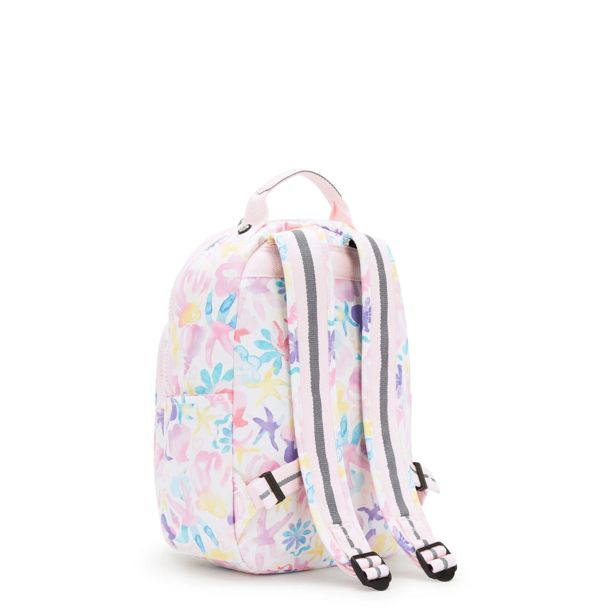 Seoul Small Printed Tablet Backpack Aqua Sea - 3
