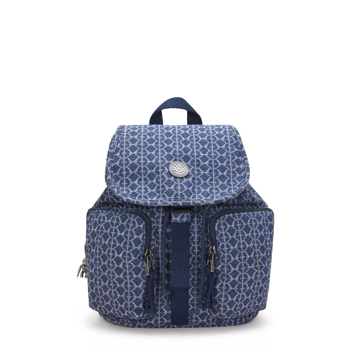 Anto Small Printed Denim Backpack Signature Denim - 1