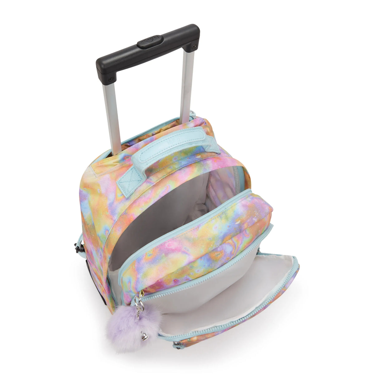 Sanaa Large Printed Rolling Backpack Bubble Slick - 3