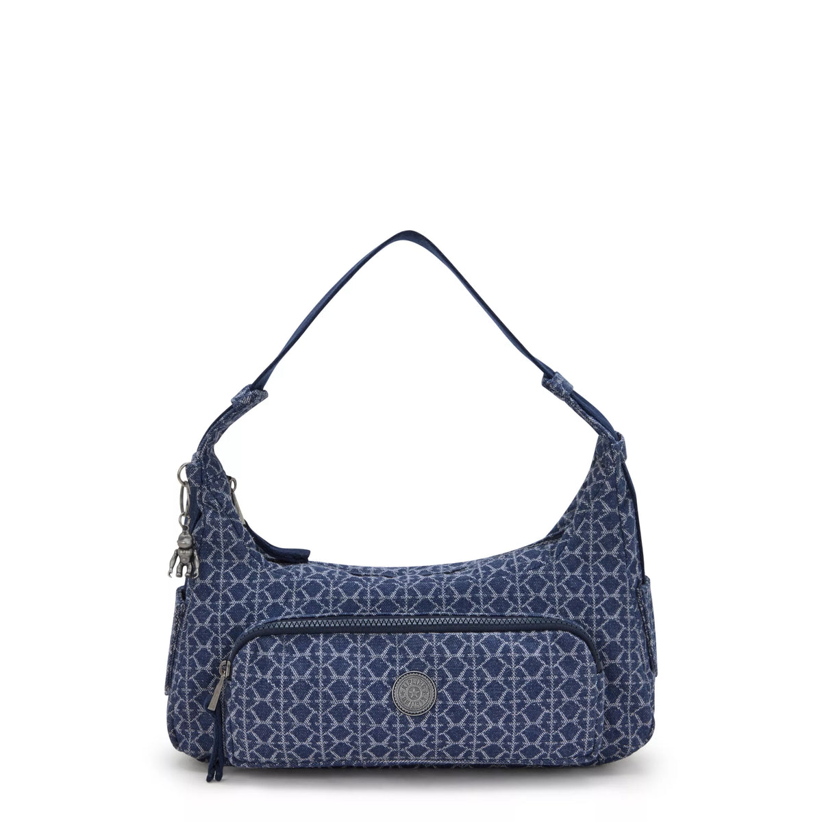 Karis Small Printed Denim Shoulder Bag Signature Denim - 1