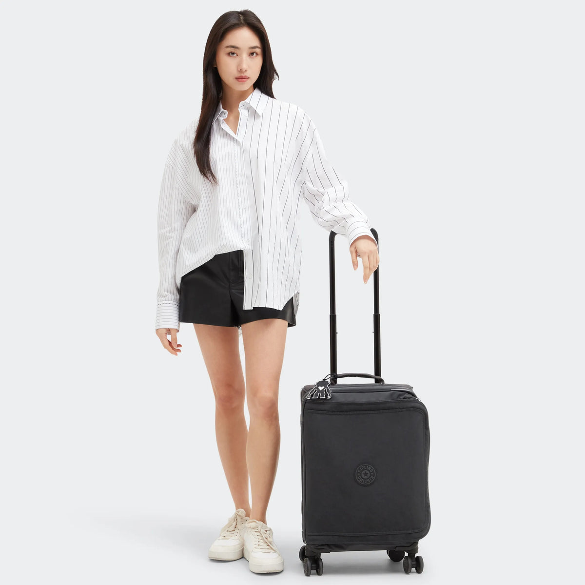 Spontaneous Small Rolling Luggage BLACK NOIR - 2