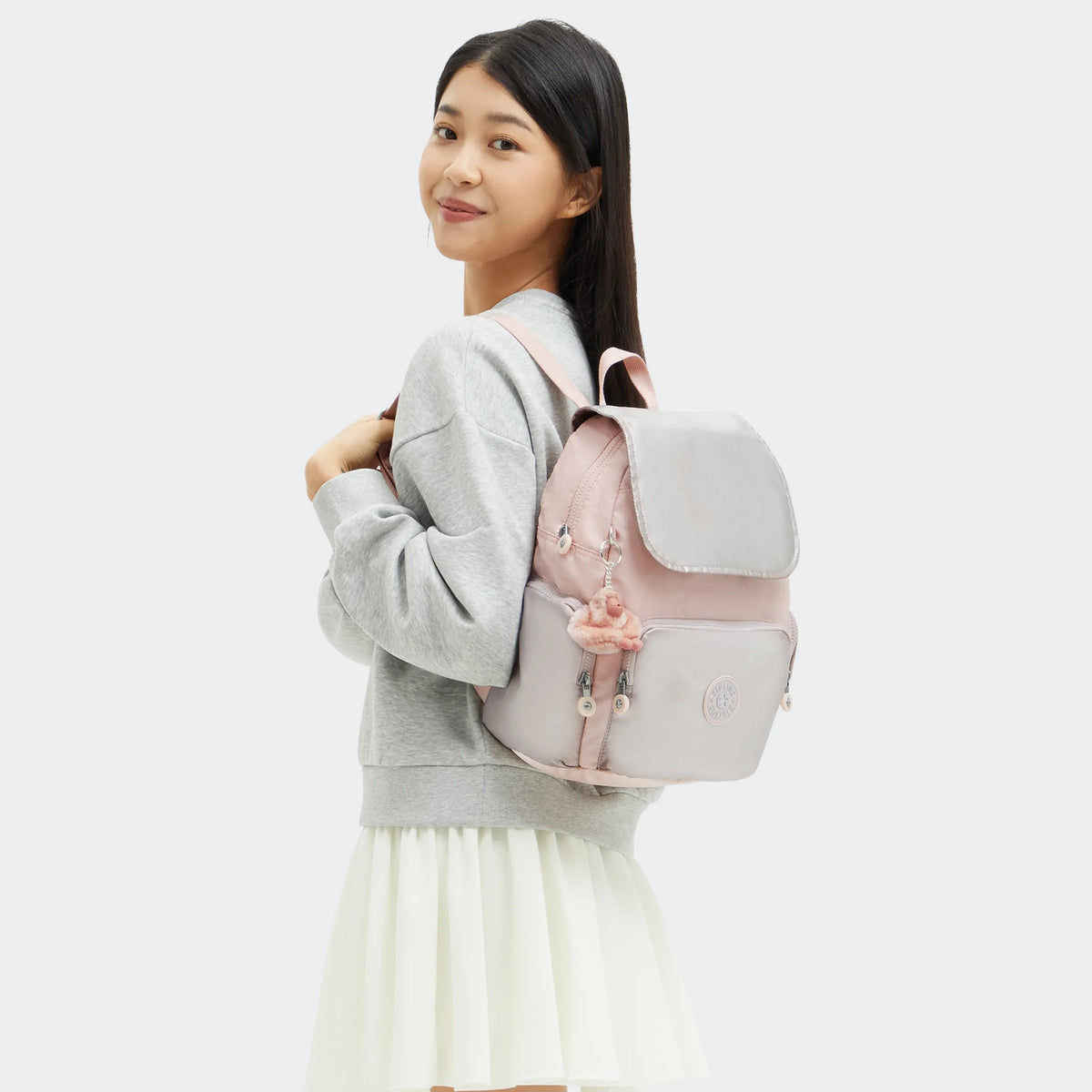 City Zip Small Backpack Pink Shine BL - 2
