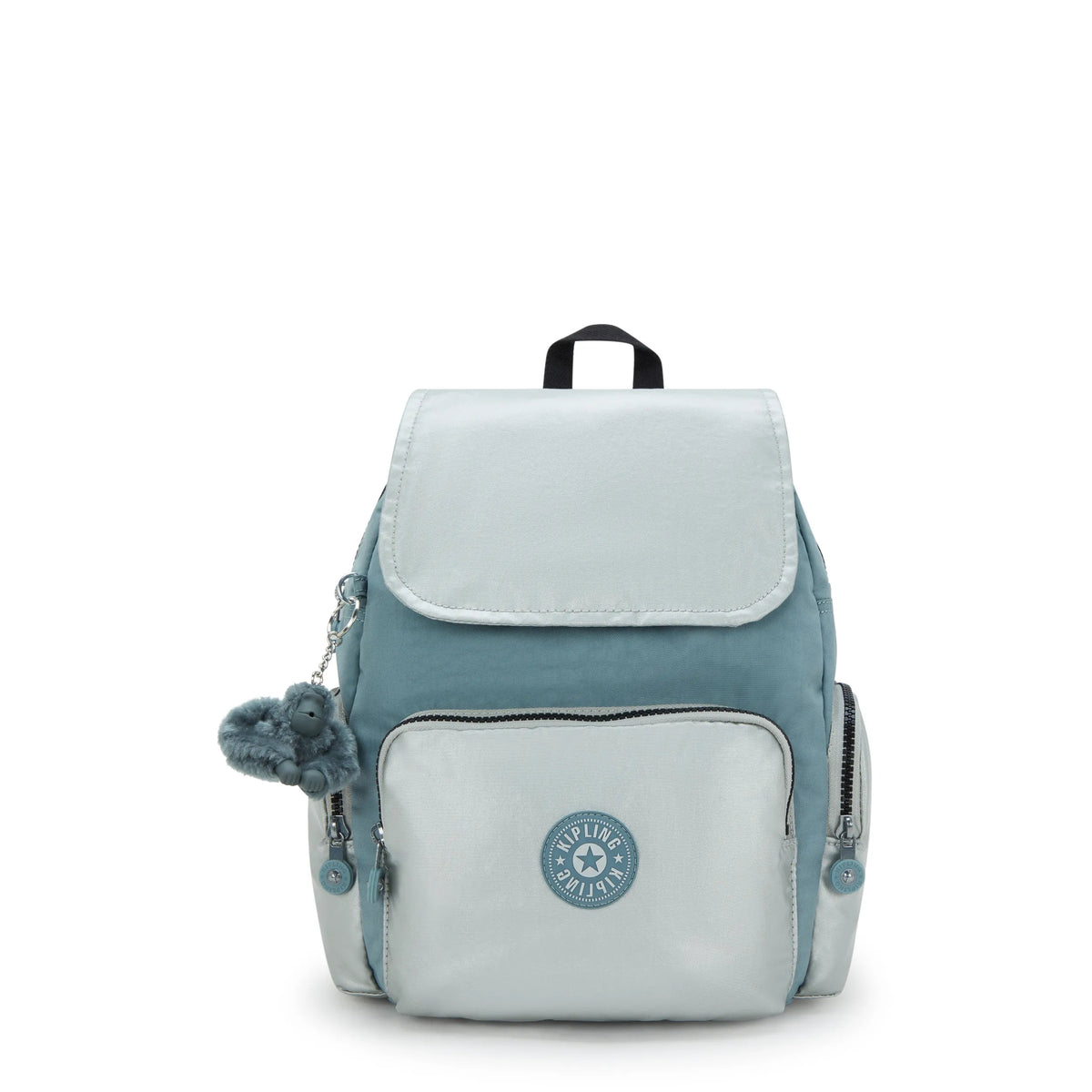 City Zip Small Backpack Relaxed Grey Bl - 1