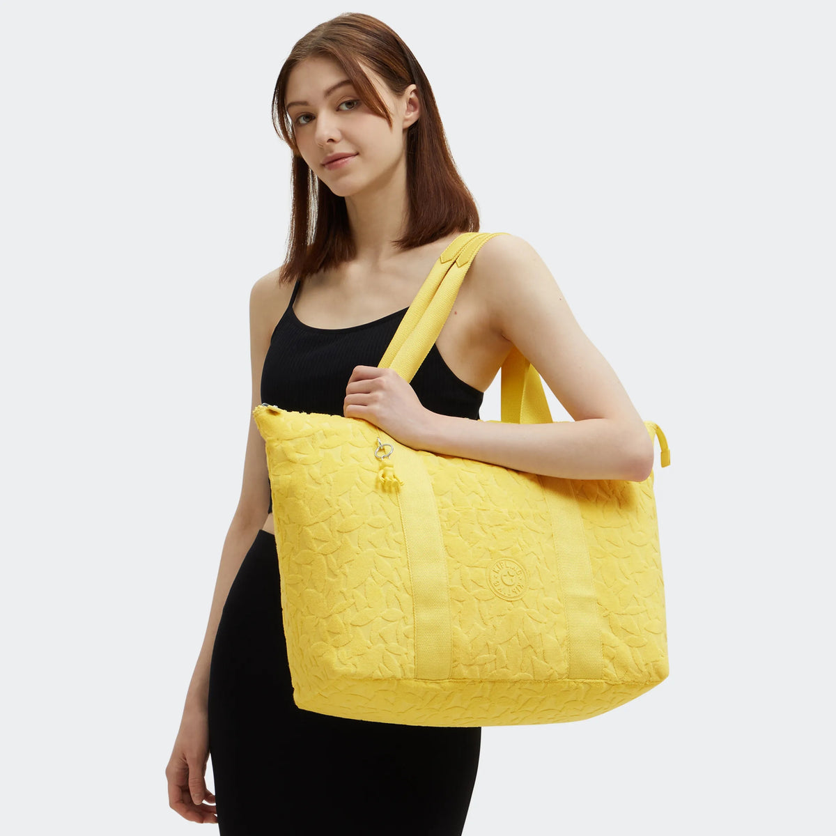 Art Medium Resort Terry Cloth Tote Bag Sun Leaves - 2