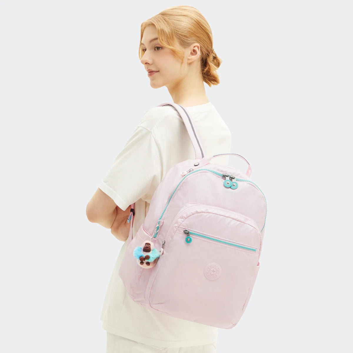 Seoul Large Metallic 15" Laptop Backpack Sea Pink Met - 2
