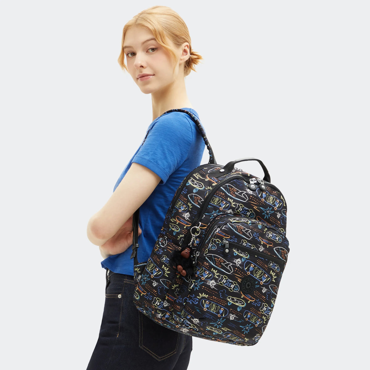 Seoul Lap Printed 15" Laptop Backpack Neon Skate - 2