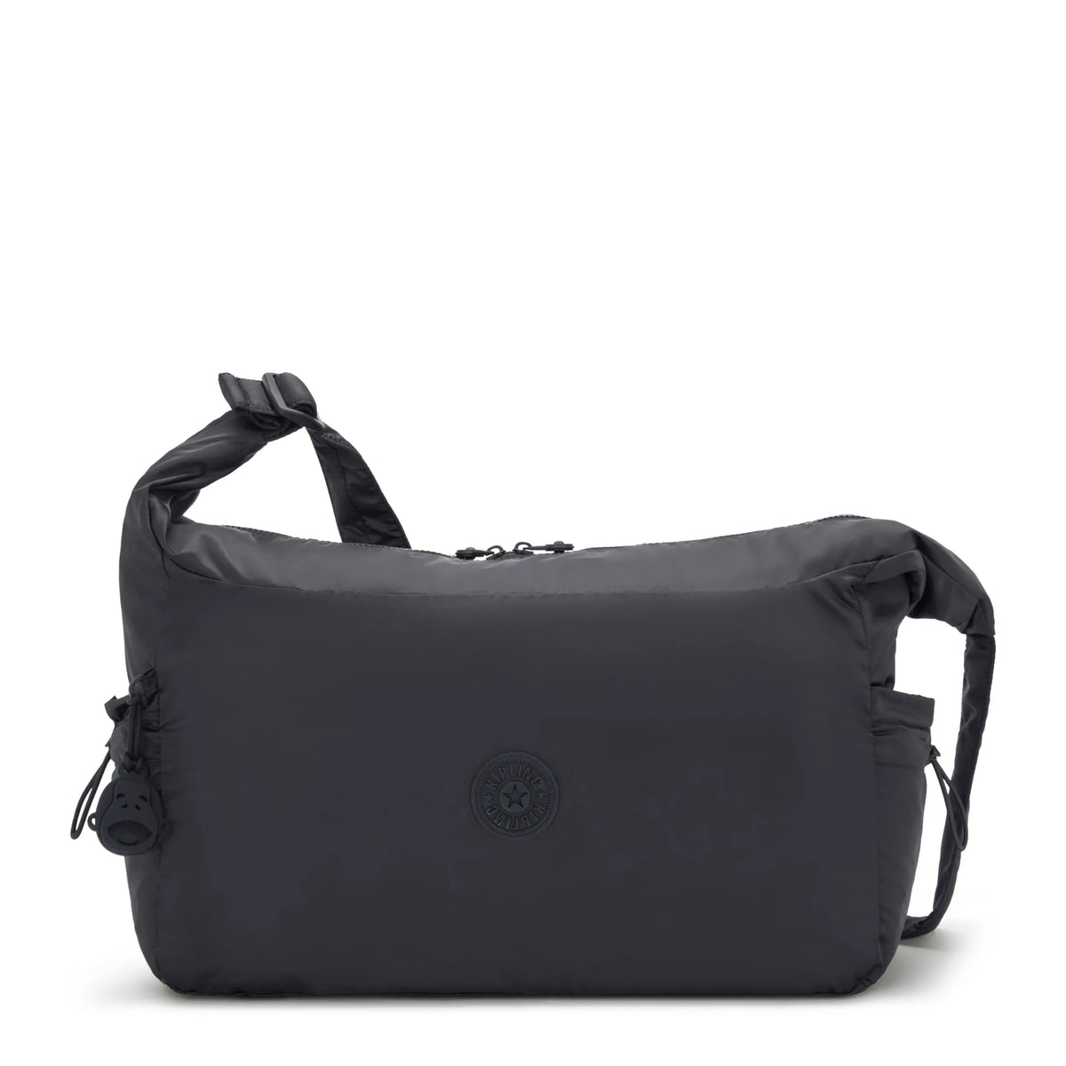 Gwyn Smooth Satin Shoulder Bag Simply Black - 1