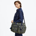 Defea Extra Large Printed Weekender Duffle Bag Striped Grasses - 2