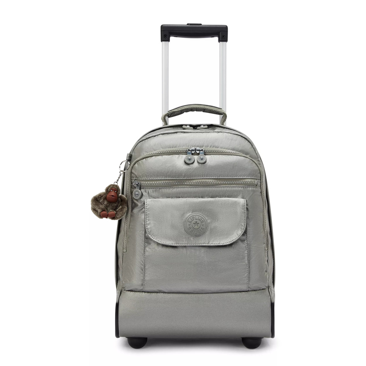 Sanaa Large Metallic Rolling Backpack Moon Grey Metallic - 1