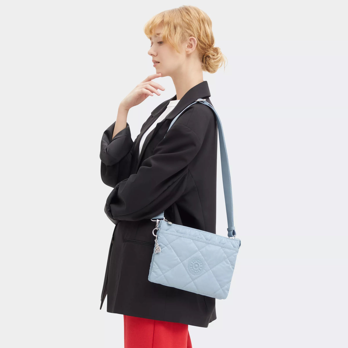 Riri Quilted Crossbody Bag GLOWING BLUE QL - 2