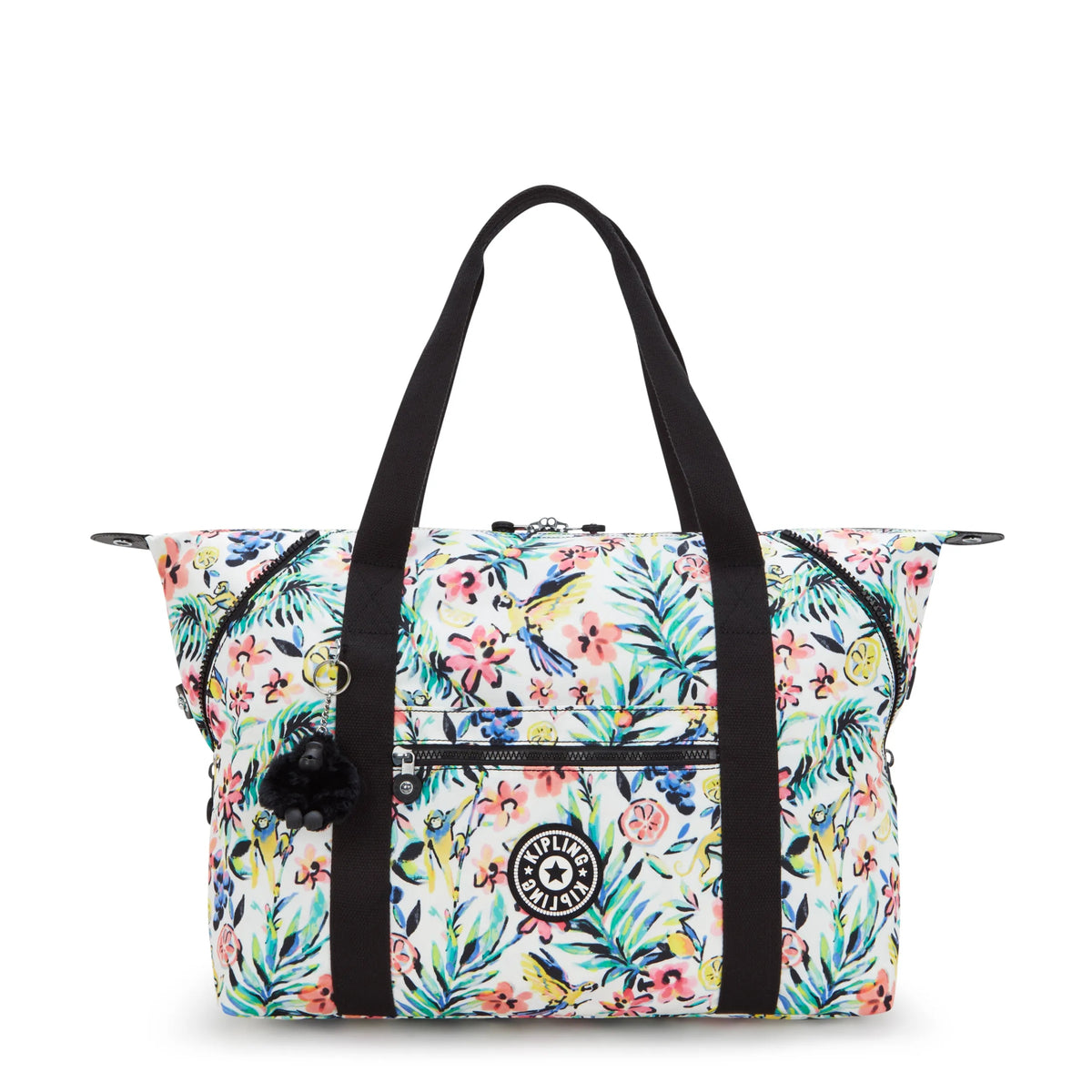 Art Medium Printed Tote Bag Cocktail Floral - 1