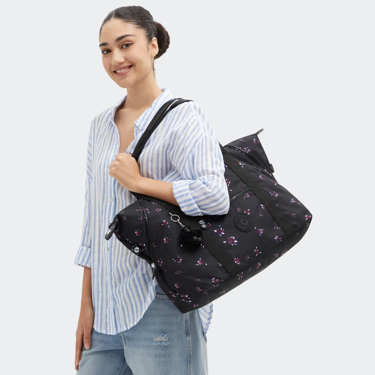 Art Medium Printed Tote Bag Night Flower - 2