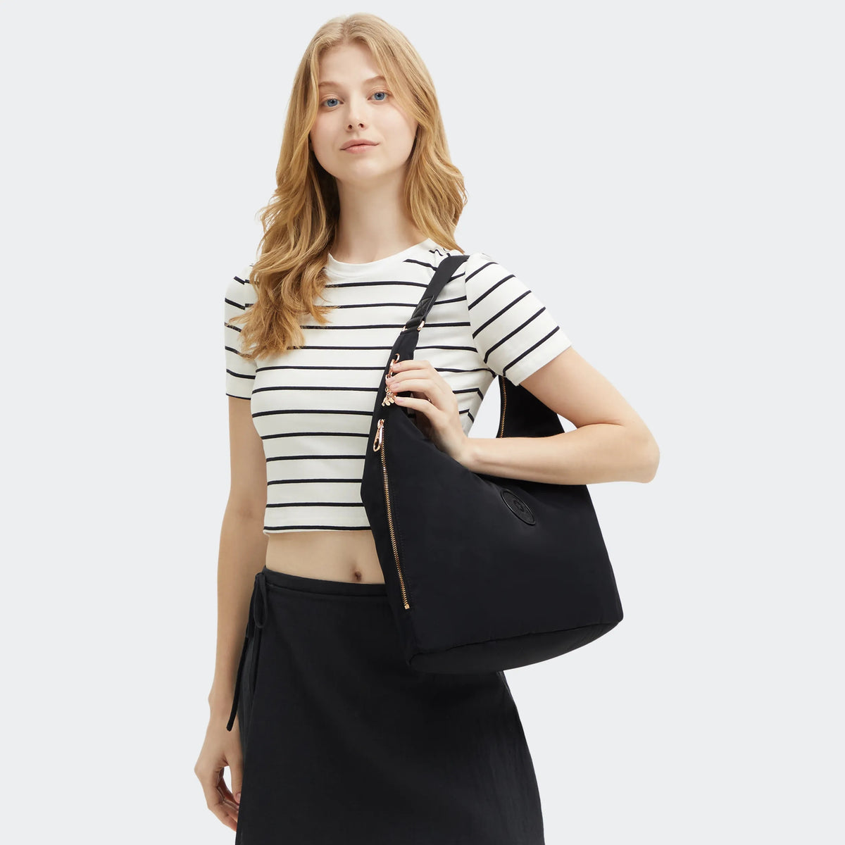 Eanna Zip Shoulder Bag Blck Rose Spice - 2