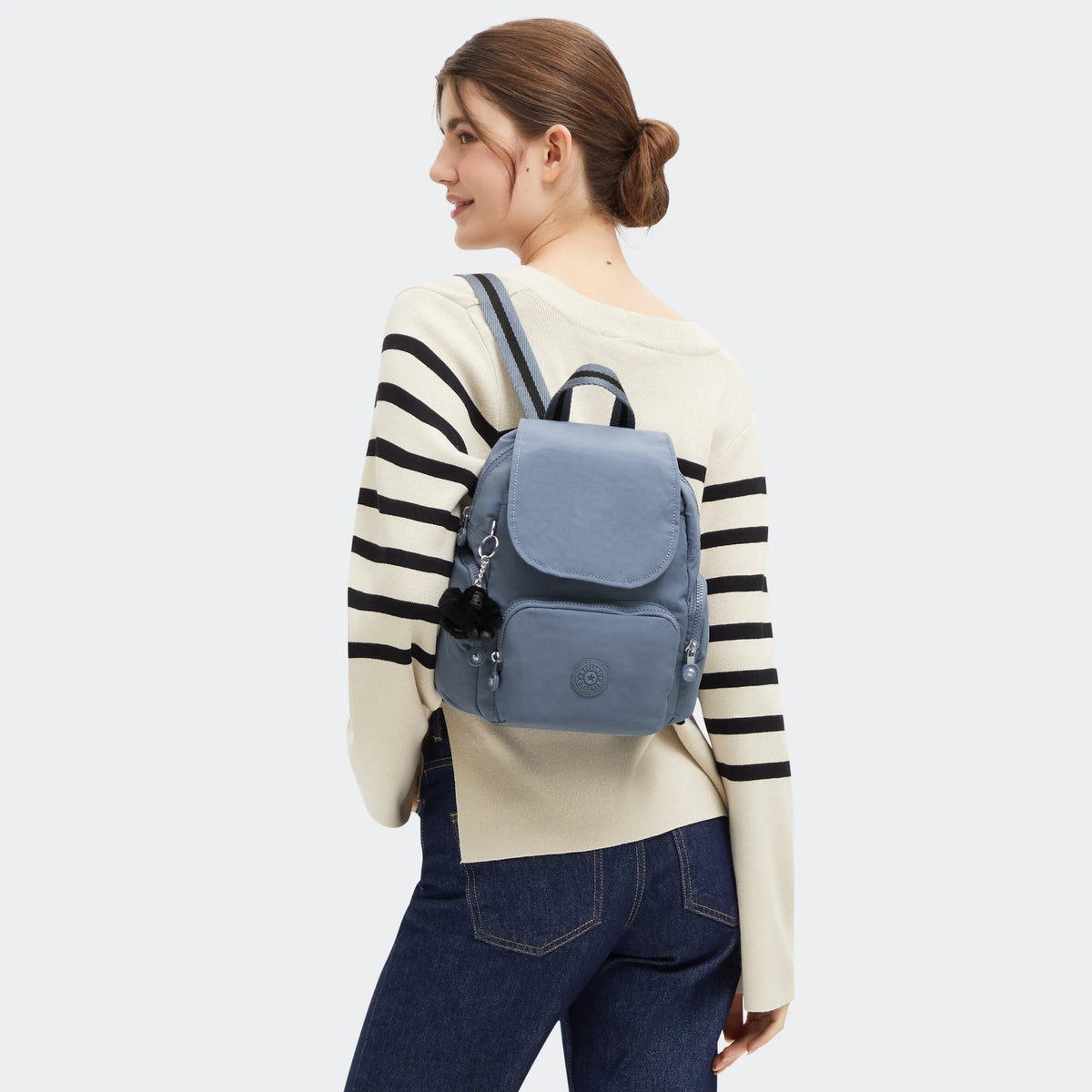 City Zip Mini Backpack Blue Stone - 2