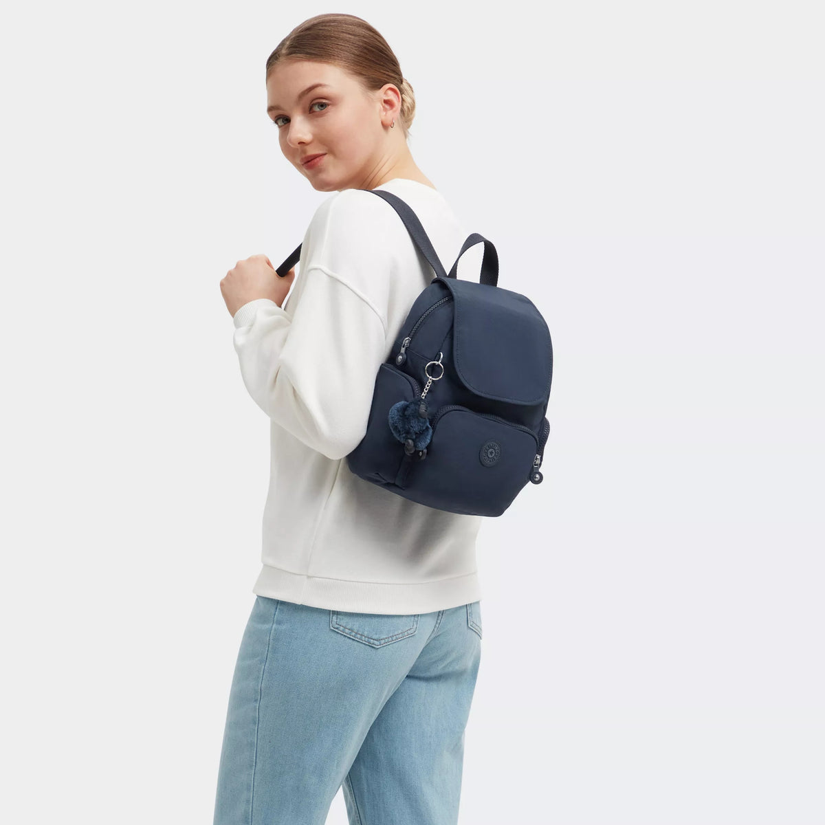 City Zip Mini Backpack Blue Bleu 2 - 2