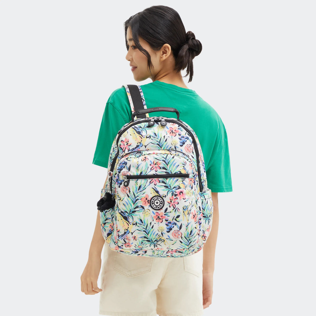 Seoul Large Printed 15" Laptop Backpack Cocktail Floral - 2