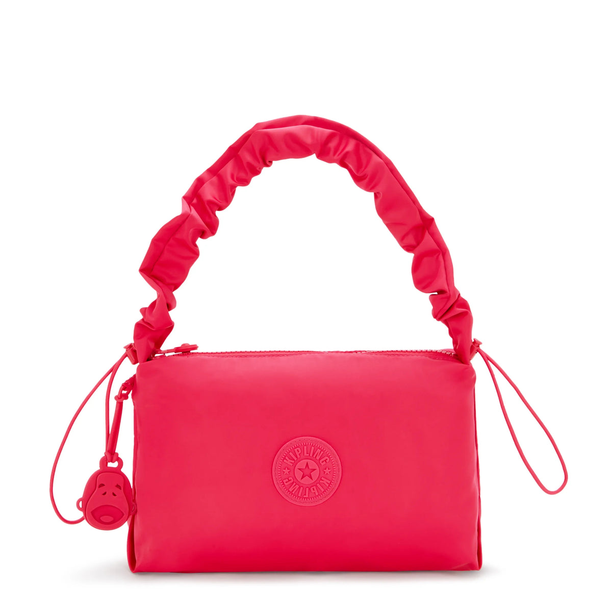 Eleni Smooth Satin Shoulder Bag Simply Fuchsia - 1