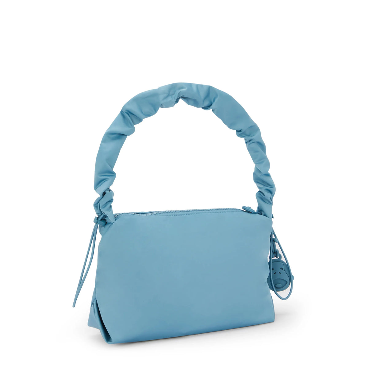Eleni Smooth Satin Shoulder Bag Sounds Blue - 3