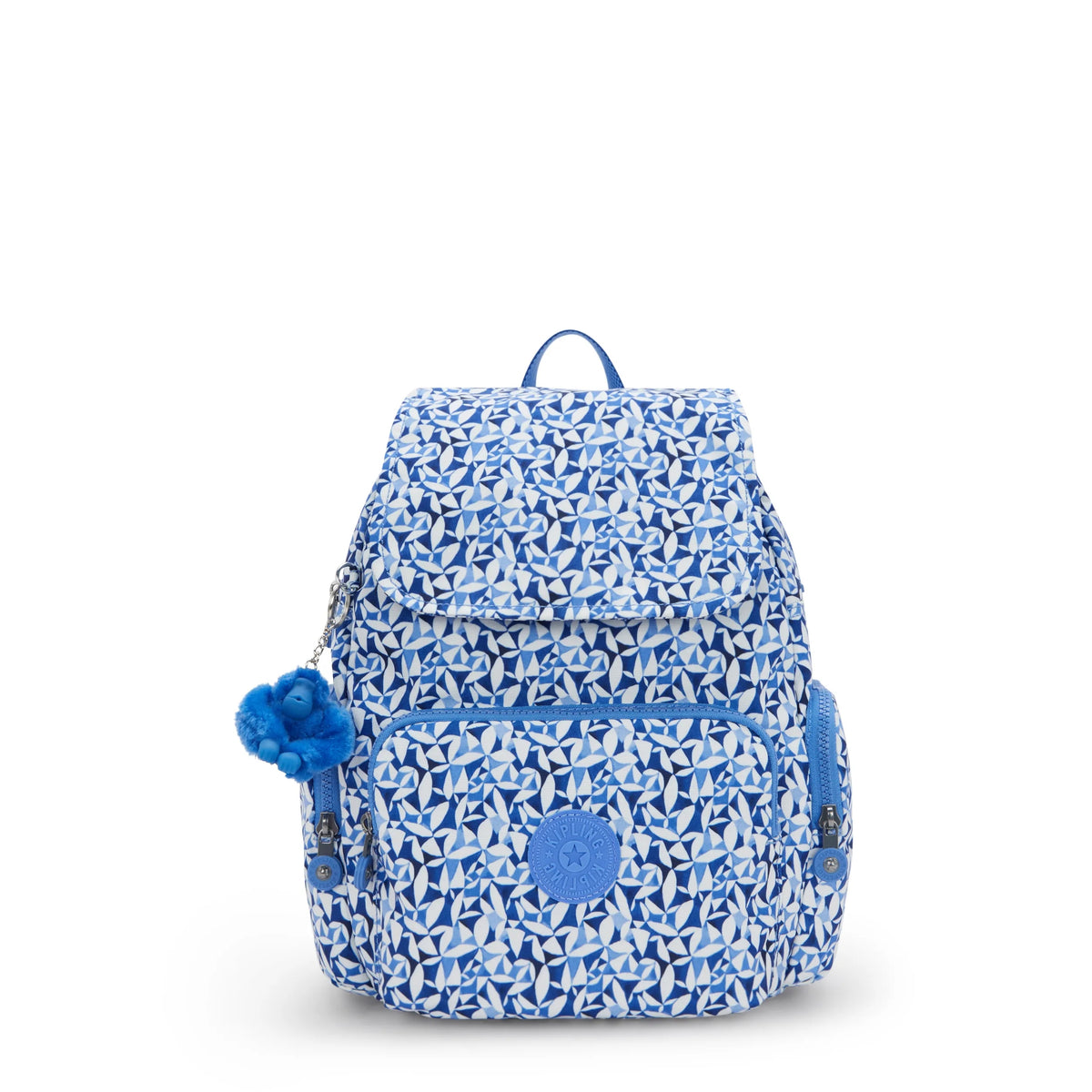 City Zip Small Printed Backpack Crazy Leaves - 1
