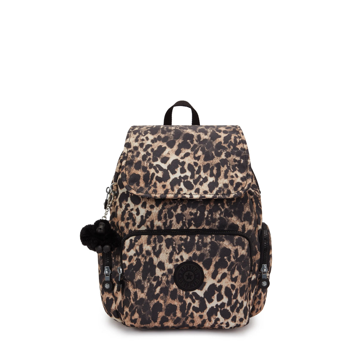 City Zip Small Printed Backpack Wild Leopard - 1