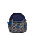 City Zip Small Printed Backpack Blue on Wire - 4