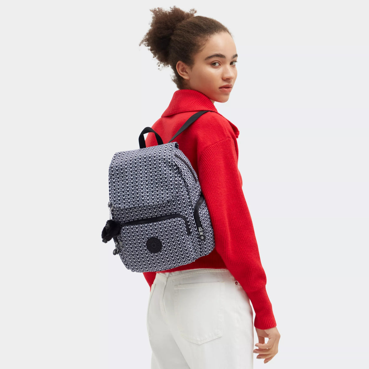 City Zip Small Printed Backpack Signature Print - 2