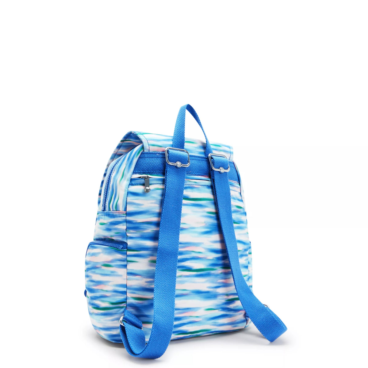 City Zip Small Printed Backpack Diluted Blue - 3