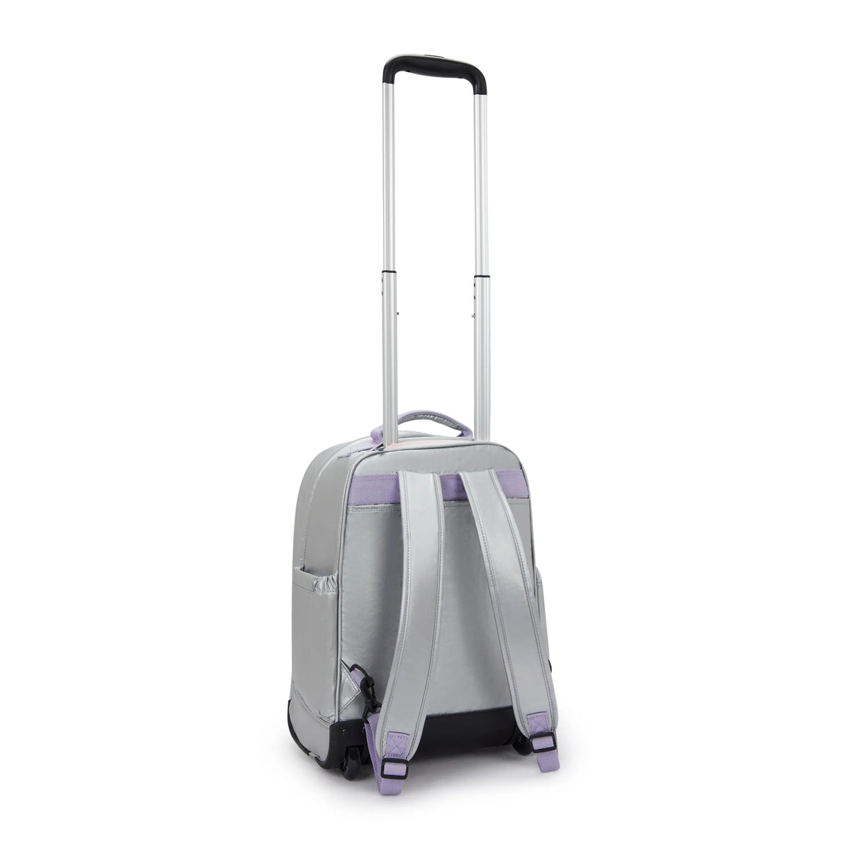 Gaze Large Metallic Rolling Backpack Silver Glow Metallic - 2