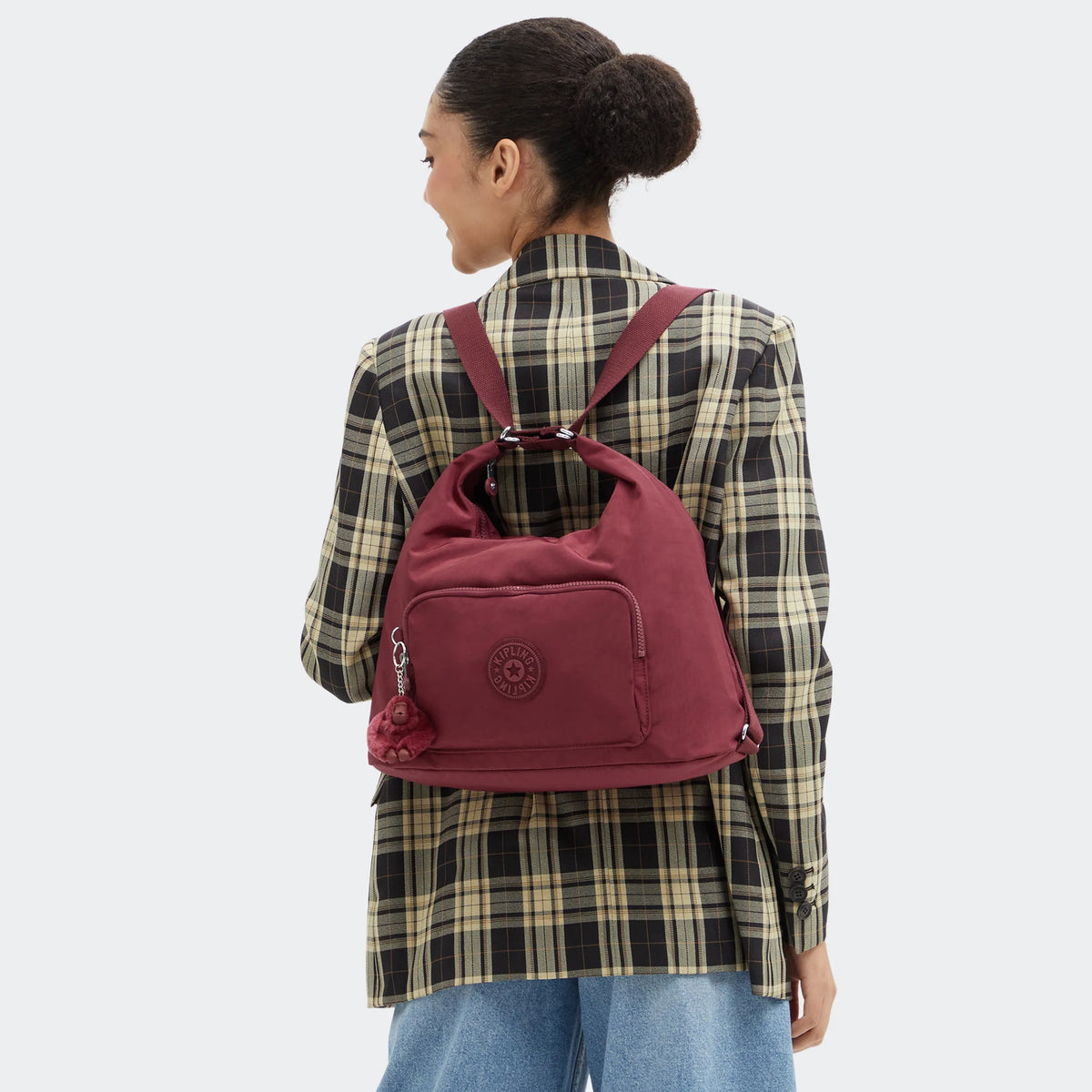 Yenna Convertible Shoulder Bag Backpack Lounge Wine - 2