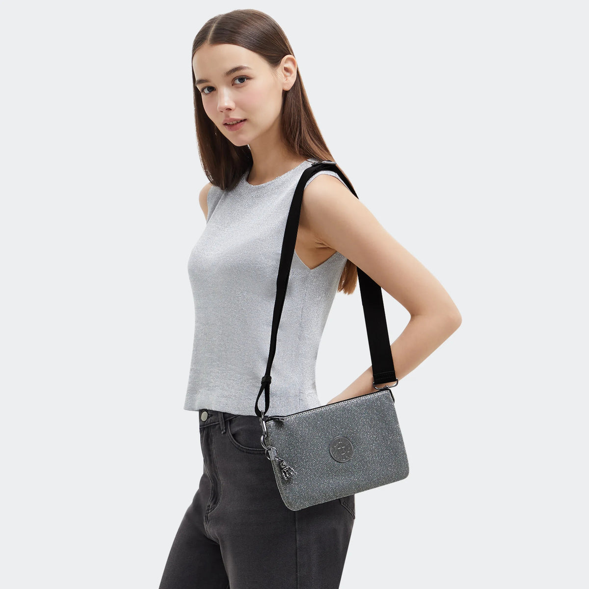 Riri Sparkly Crossbody Bag Going Out Silv - 2