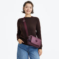 Abanu Medium Metallic Crossbody Bag Grape Wine Metallic - 2
