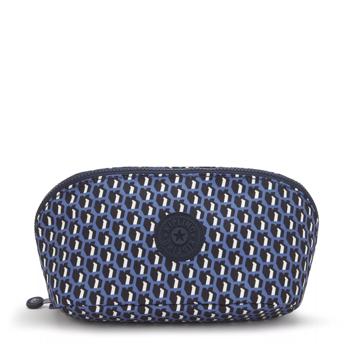 Mirko Medium Printed Toiletry Bag 3D K Blue - 1
