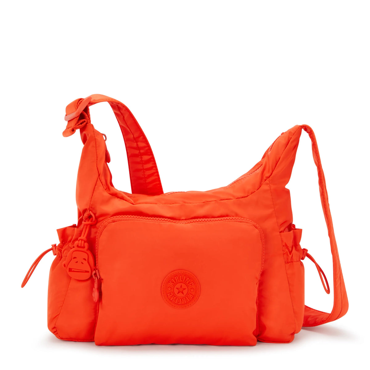 Gabb Small Smooth Satin Crossbody Bag Open Orange - 1