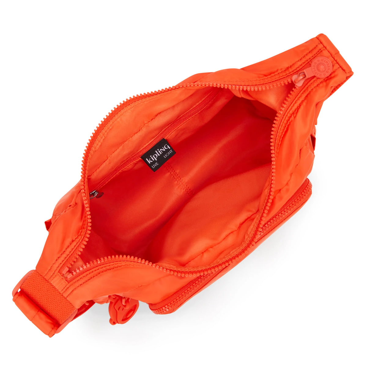 Gabb Small Smooth Satin Crossbody Bag Open Orange - 3
