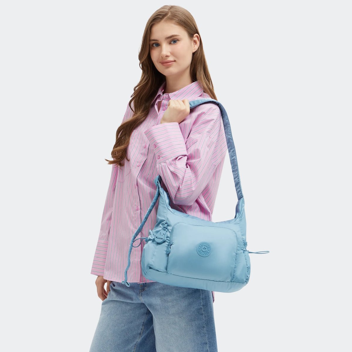 Gabb Small Smooth Satin Crossbody Bag Sounds Blue - 2