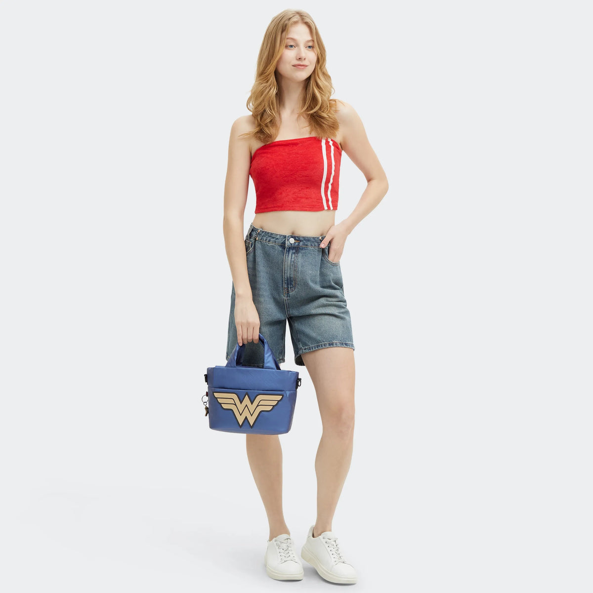 Wonder Woman Minta Pocket Shoulder Bag Wonder Blue - 2