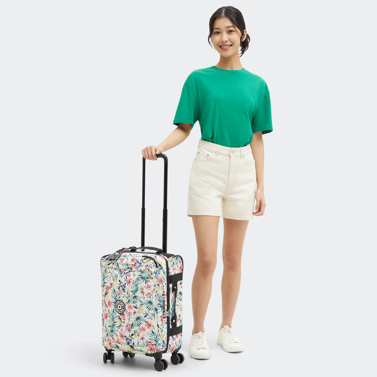Spontaneous Small Printed Rolling Luggage Cocktail Floral - 2