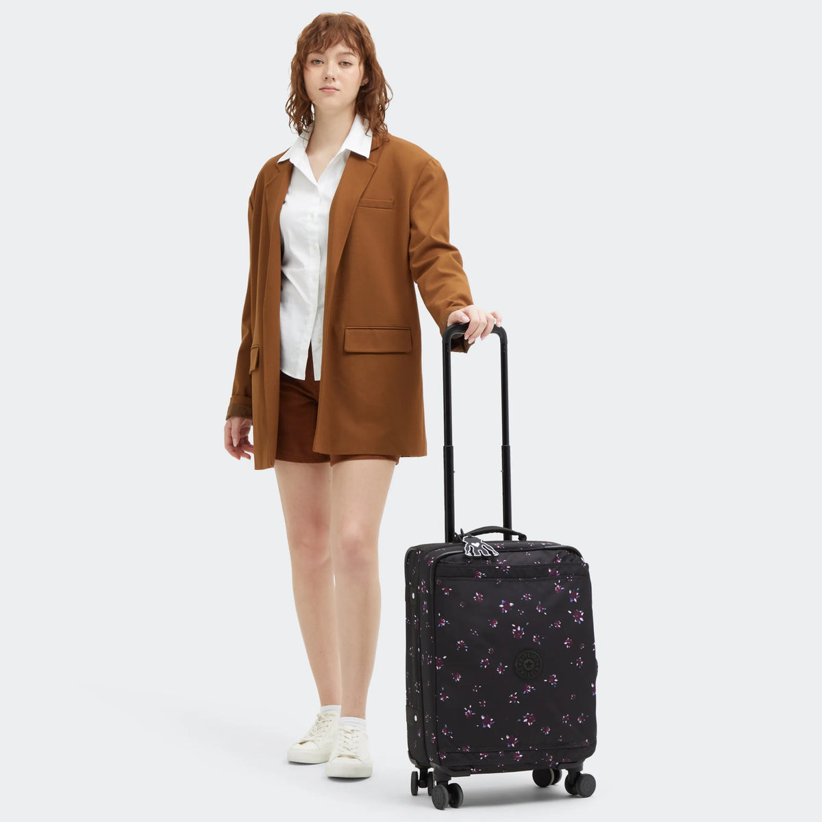 Spontaneous Small Printed Rolling Luggage Night Flower - 2