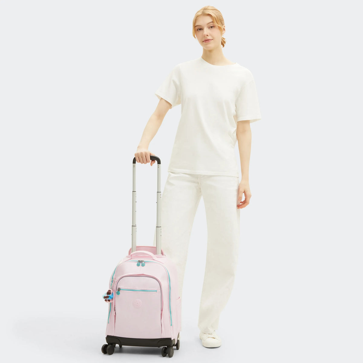 New Zea Metallic 15" Laptop Rolling Backpack Sea Pink Met - 2