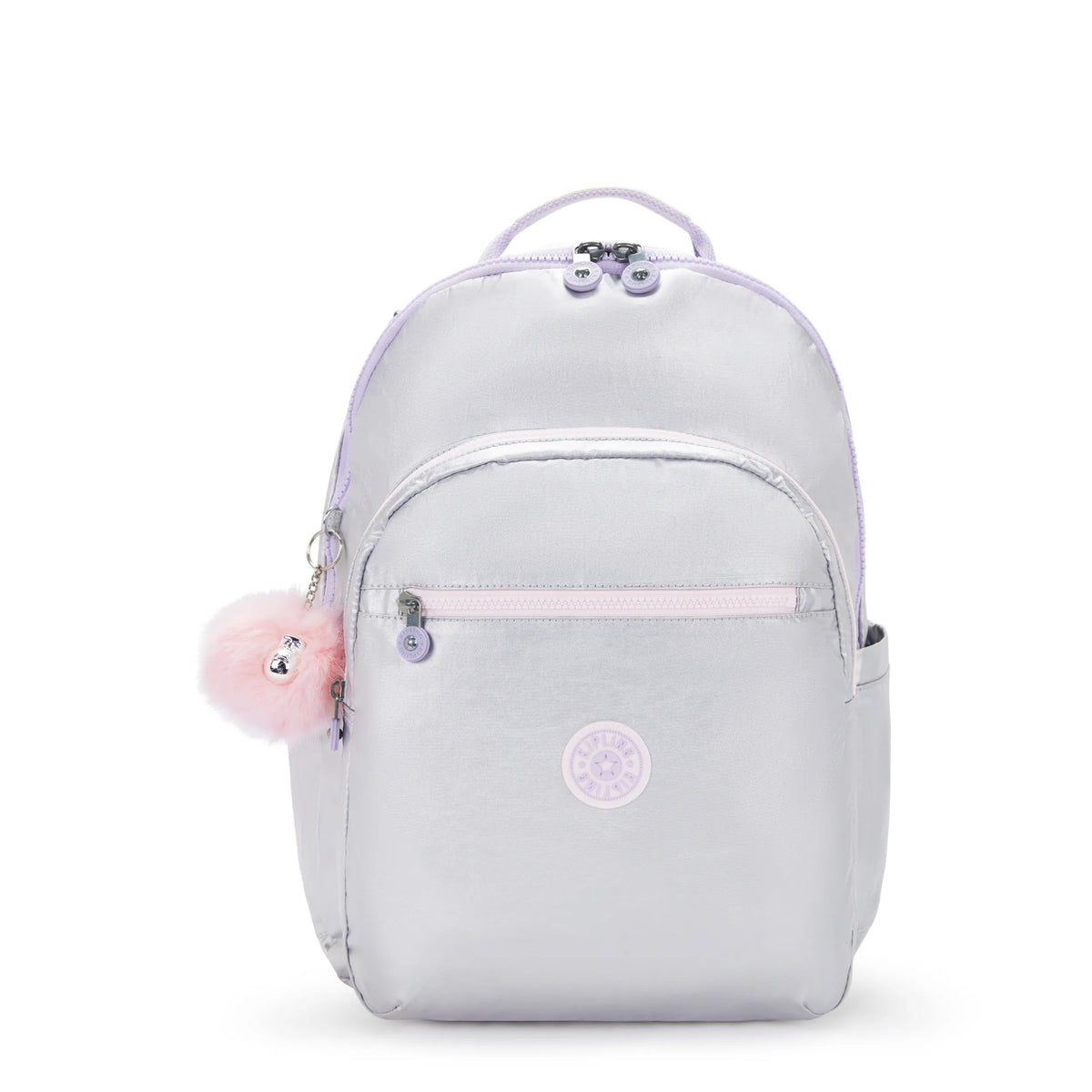 Seoul Extra Large Metallic 17" Laptop Backpack Silver Glow Met - 1