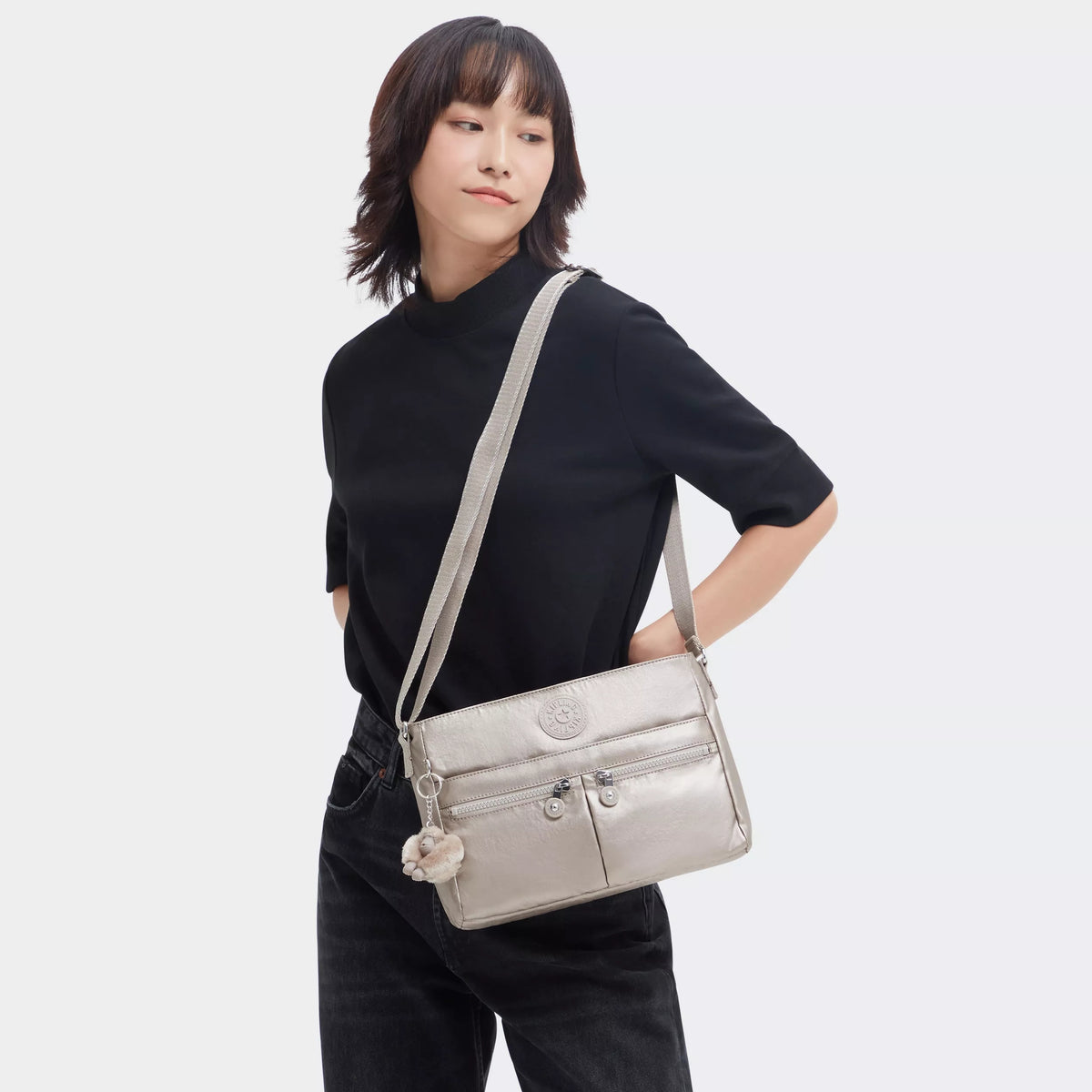 New Angie Metallic Crossbody Bag Metallic Glow - 2
