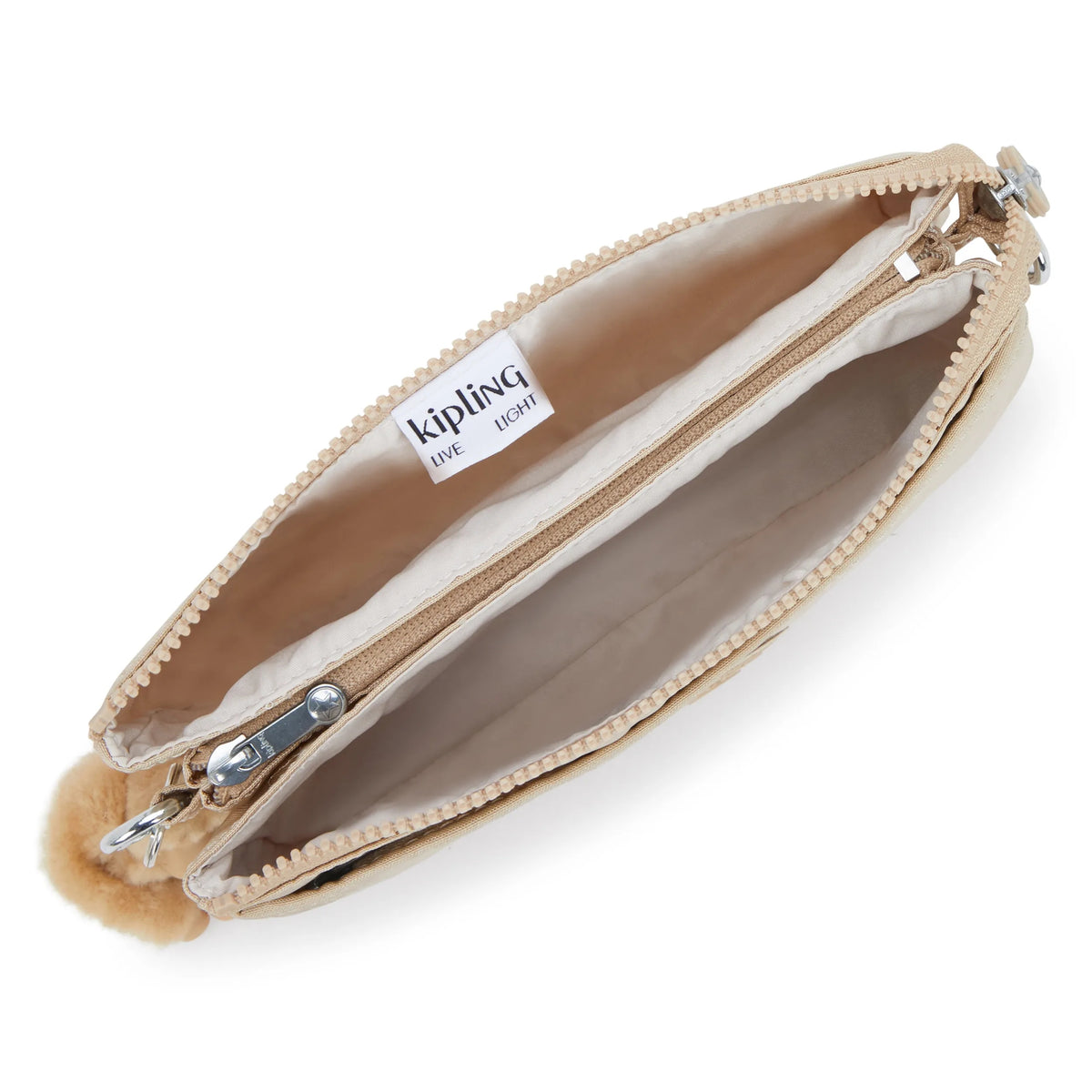 Riri Shimmer Crossbody Bag Sparkled Beige - 3