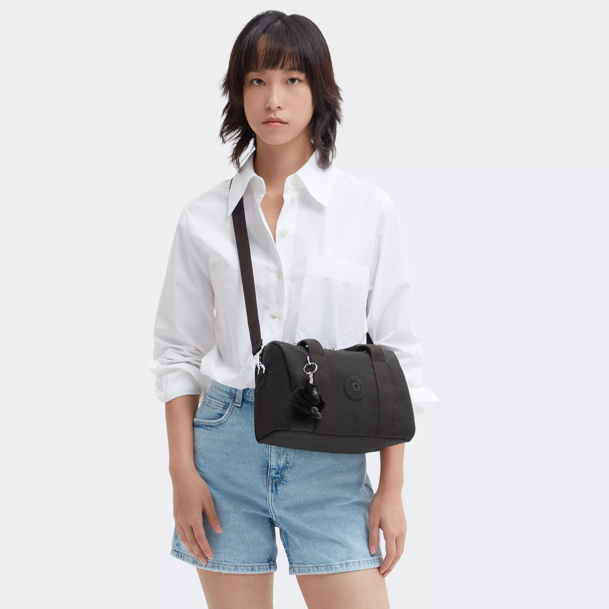 Bina Medium Shoulder Bag Black Noir - 2
