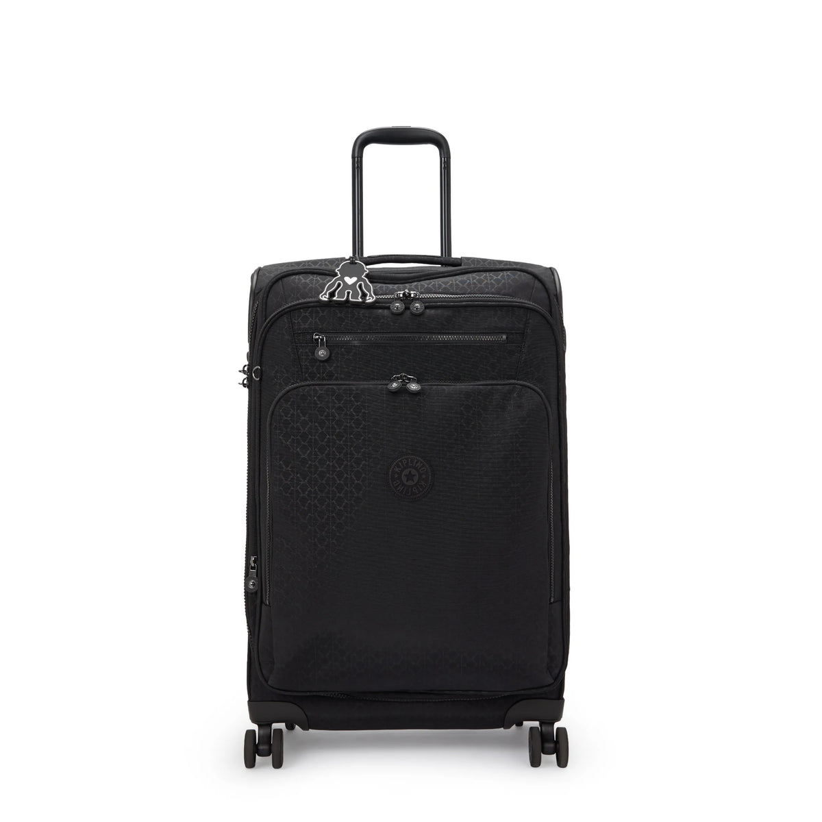 Youri Spin Medium Printed 4 Wheeled Rolling Luggage Signature Emb - 1