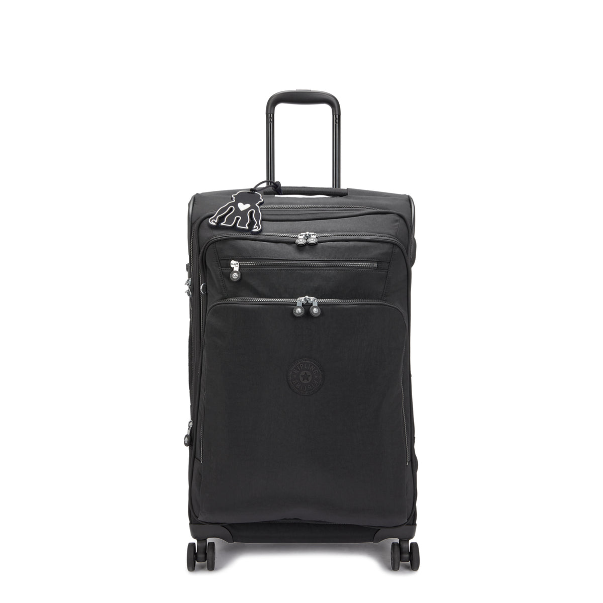 Youri Spin Medium 4 Wheeled Rolling Luggage Black Noir - 1