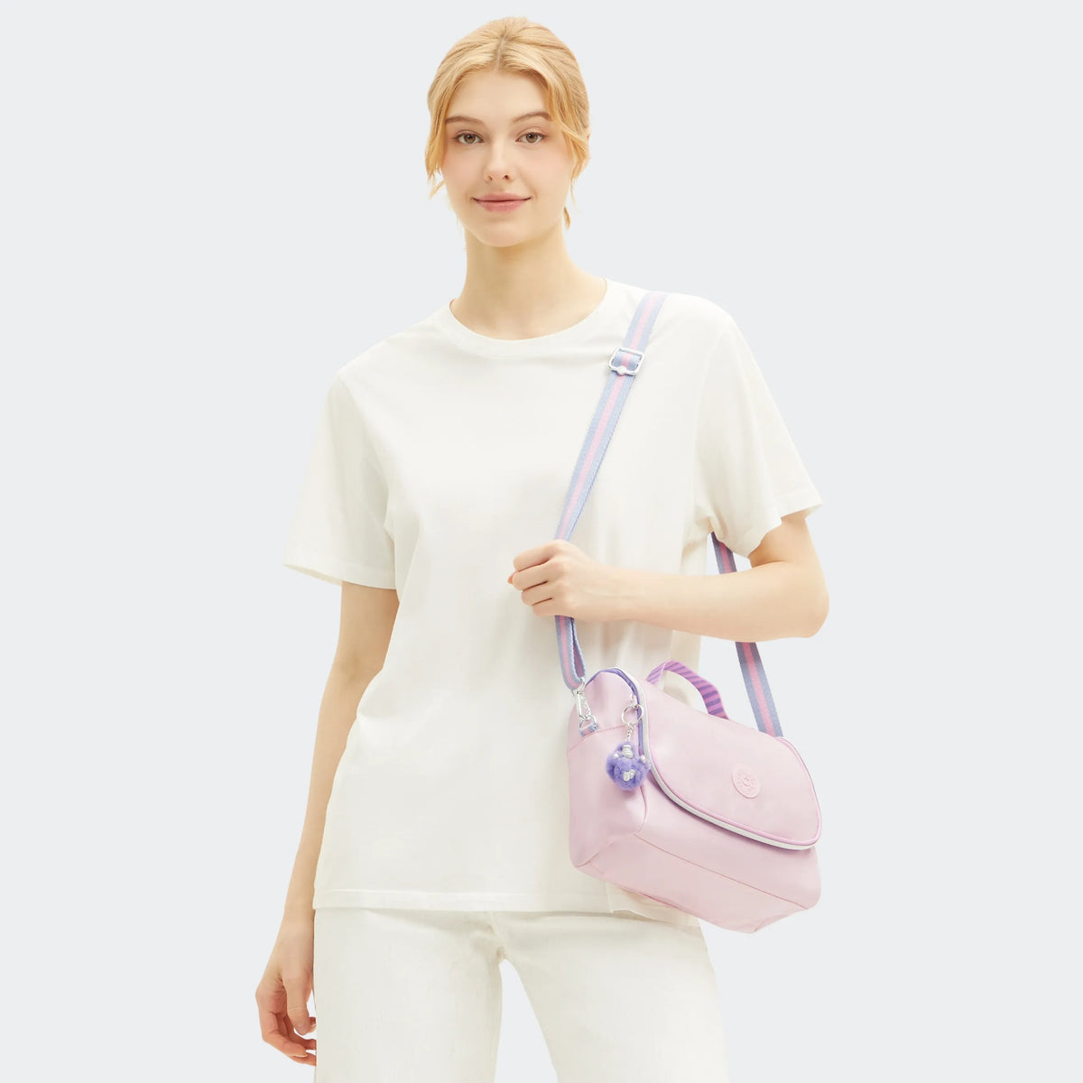 New Kichirou Metallic Lunch Bag Sea Pink Met C - 2