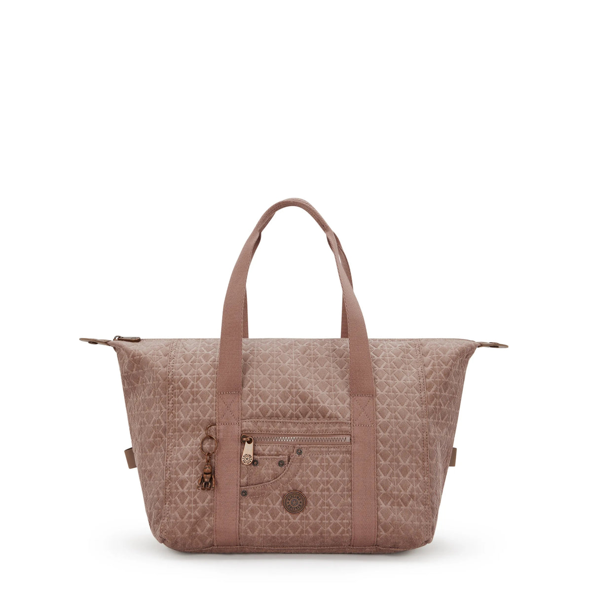 Casual Art Tote Bag Signature Brown Corduroy - 1
