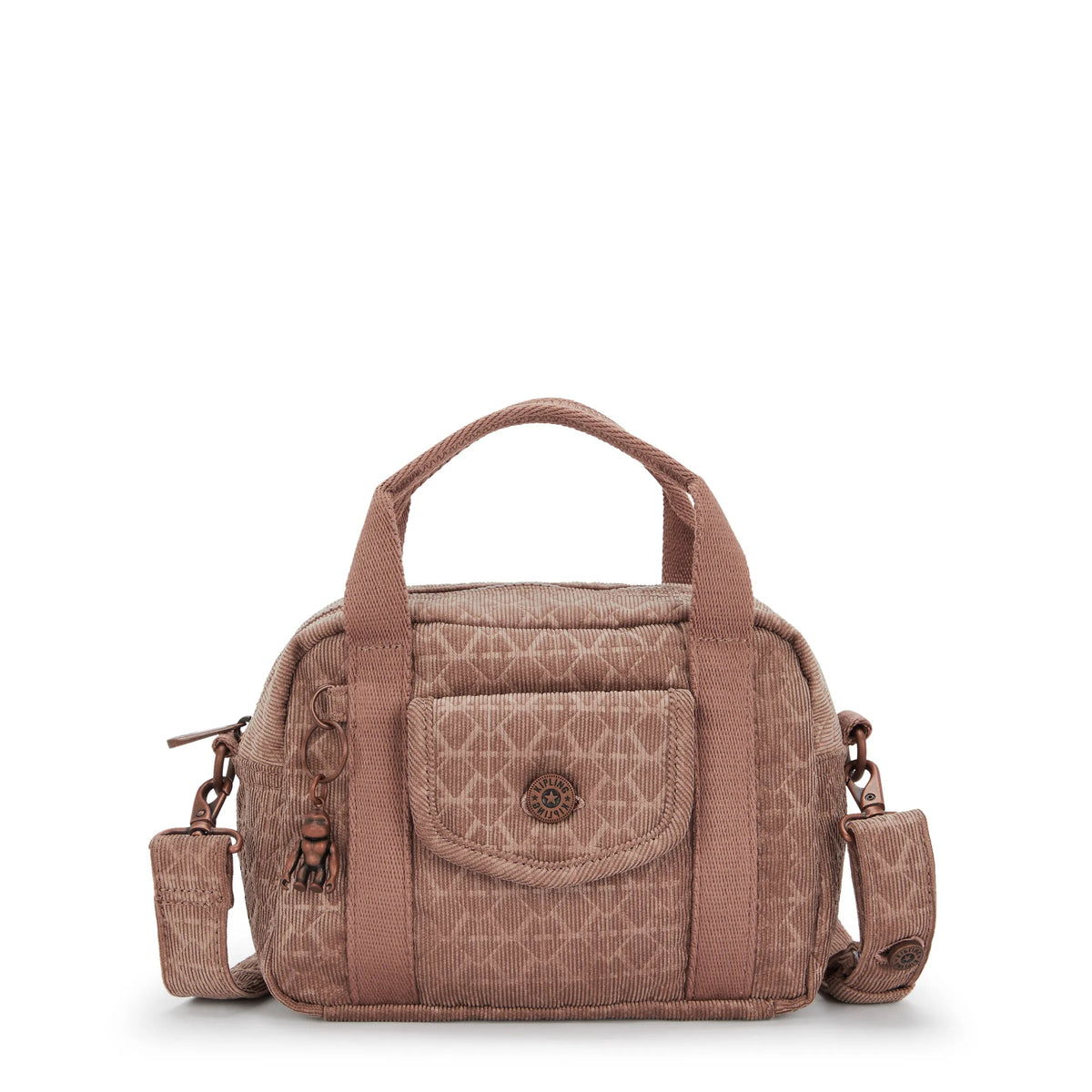 Kazia Printed Shoulder Bag Signature Brown Corduroy - 1