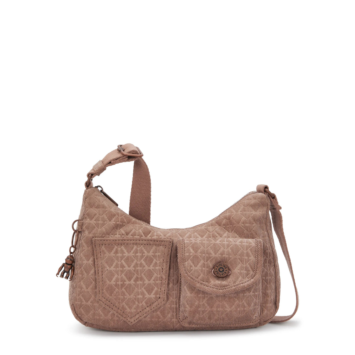 Kenda Printed Crossbody Bag Signature Brown Corduroy - 1
